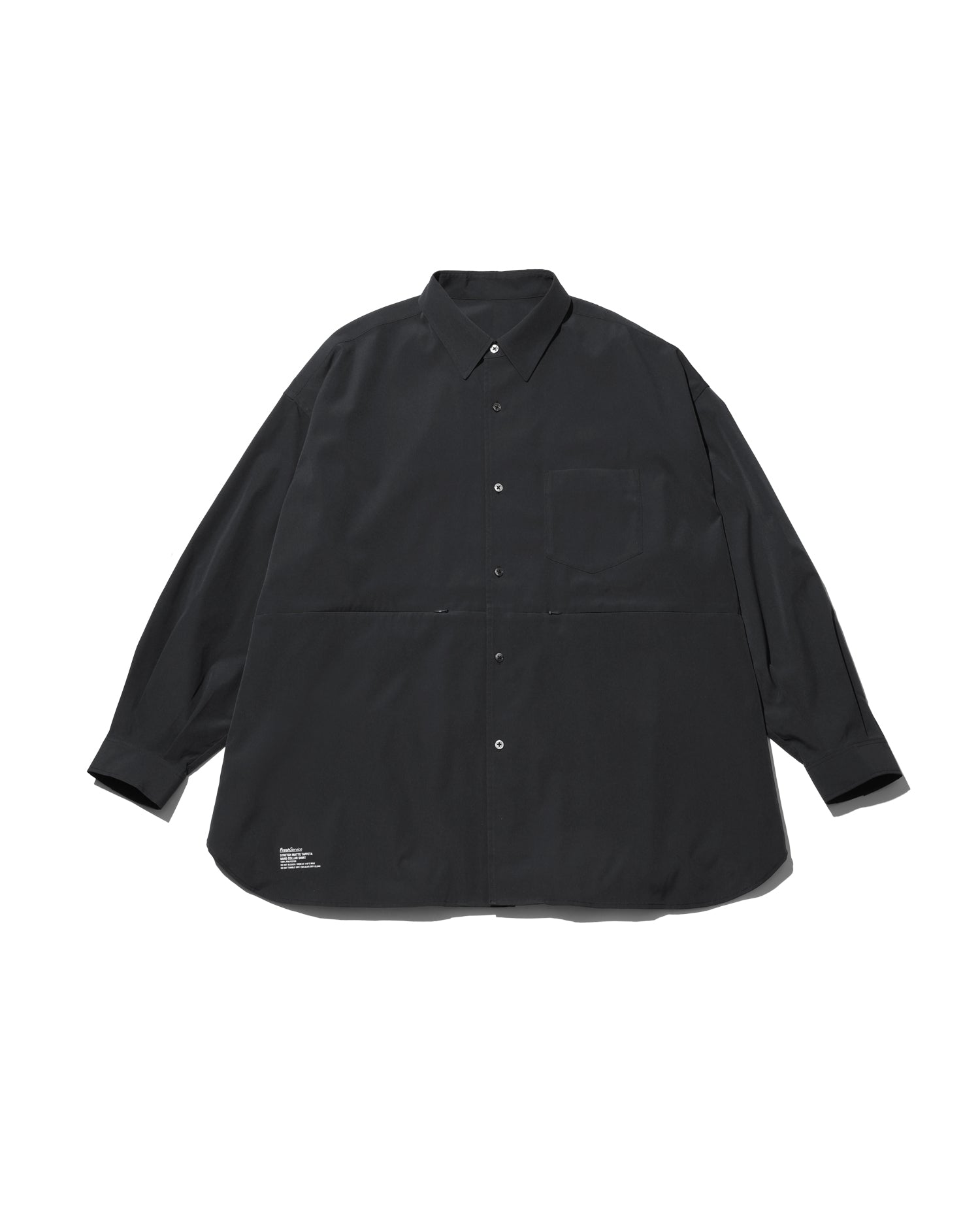 STRETCH MATTE TAFFETA REGULAR COLLAR SHIRT – FreshService® official site