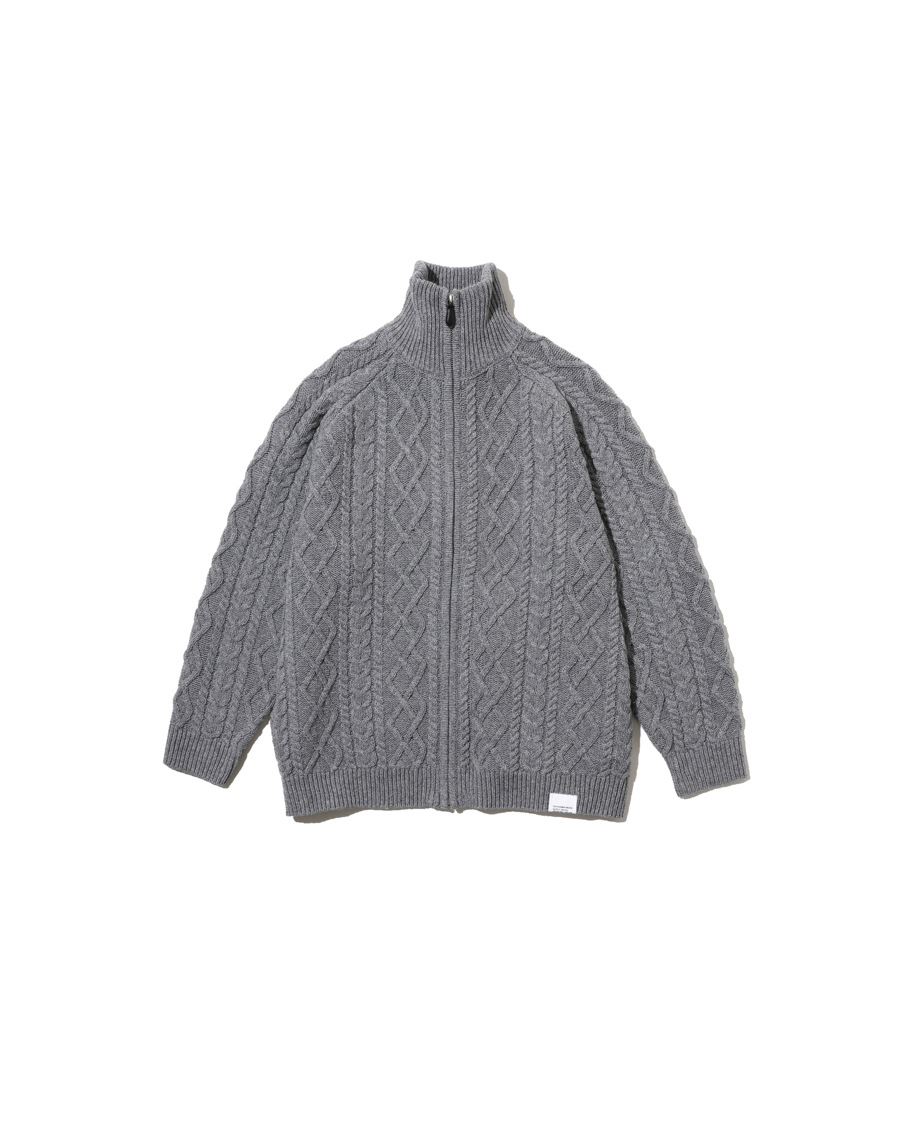 24AW/SHETLAND MERINO WOOL I/ウールジップベスト/1 FISHERMAN-ZIP-UP-h.gray.jpg?v=