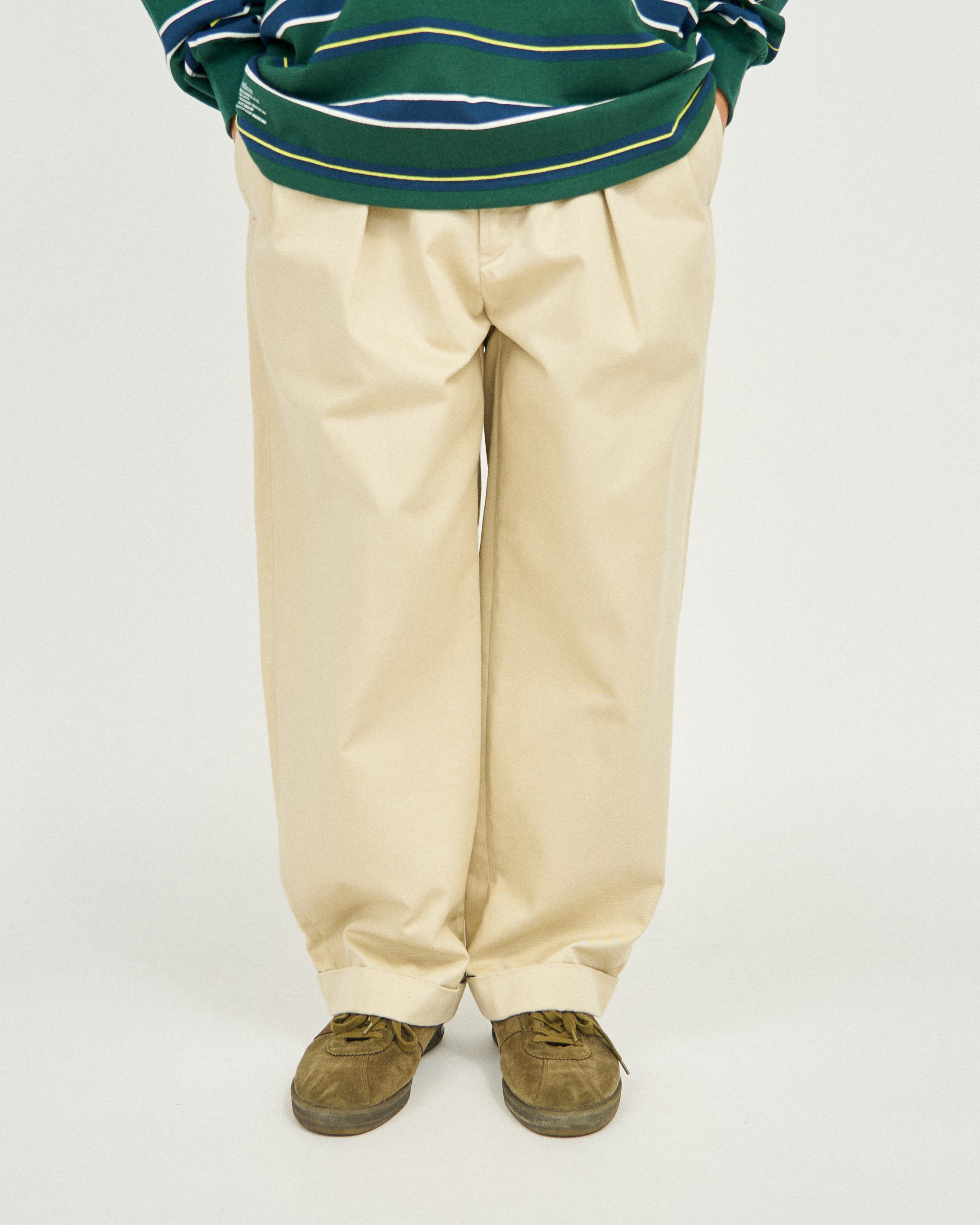 Cotton Chino Tuck Trousers – FreshService® official site