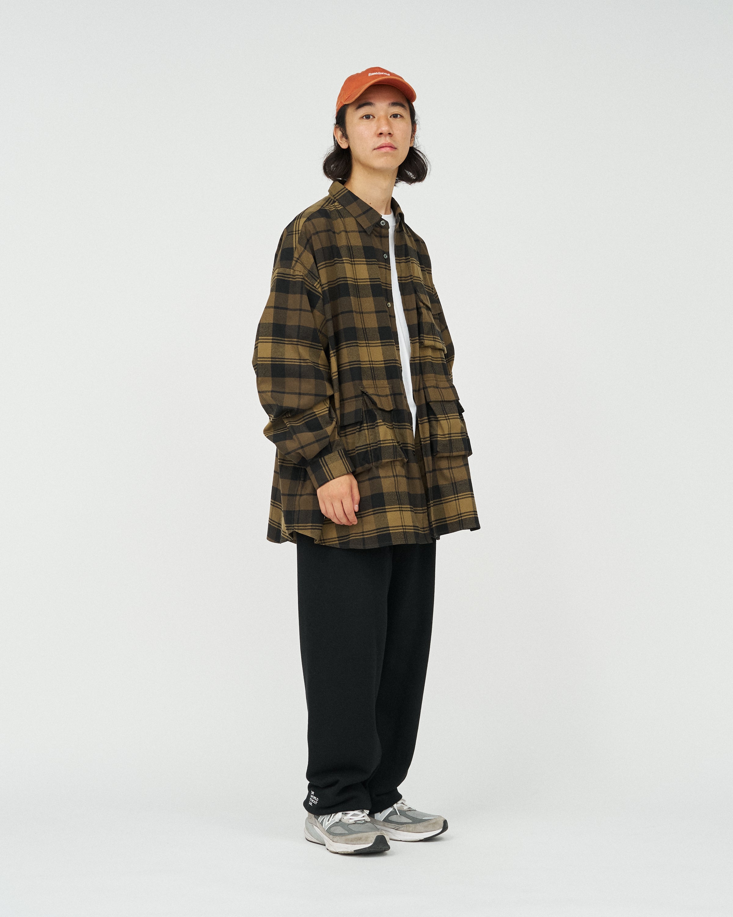 FLANNEL CHECK MULTI POCKET SHIRT – FreshService® official site