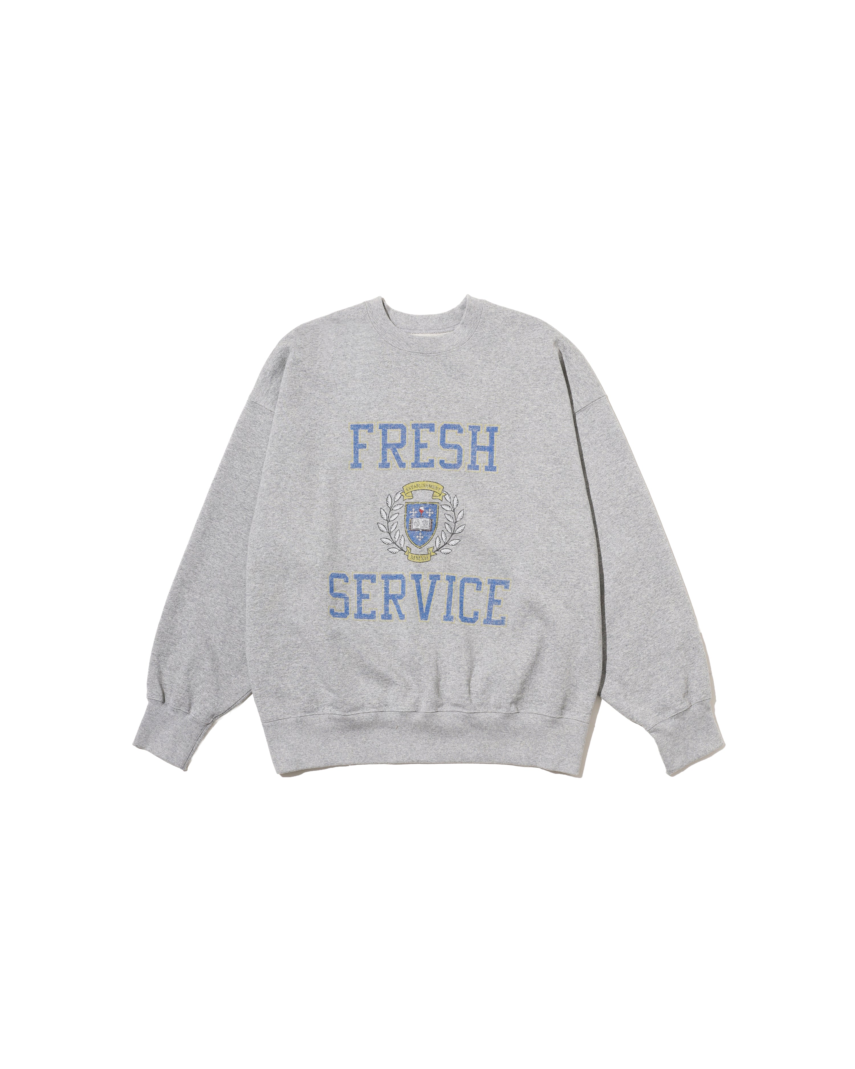 FreshService AS×FS SWEAT COLLEGE スウェット LIGHT OZ CREW NECK SWEAT “COLLEGE” – FreshService® official site
