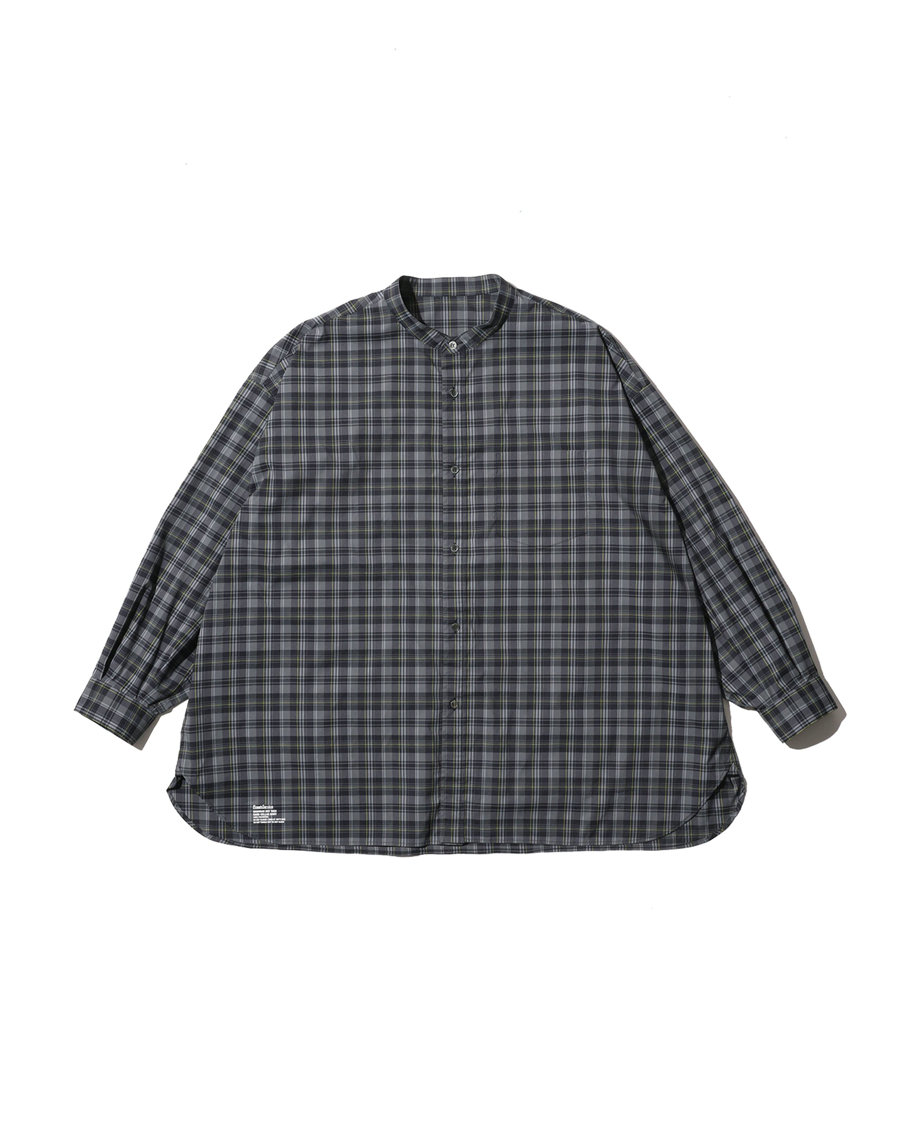 新品 FreshService 26SS マドラスチェックバンドカラーシャツ S MADRAS DRY TECH BAND COLLAR SHIRT – FreshService® official site