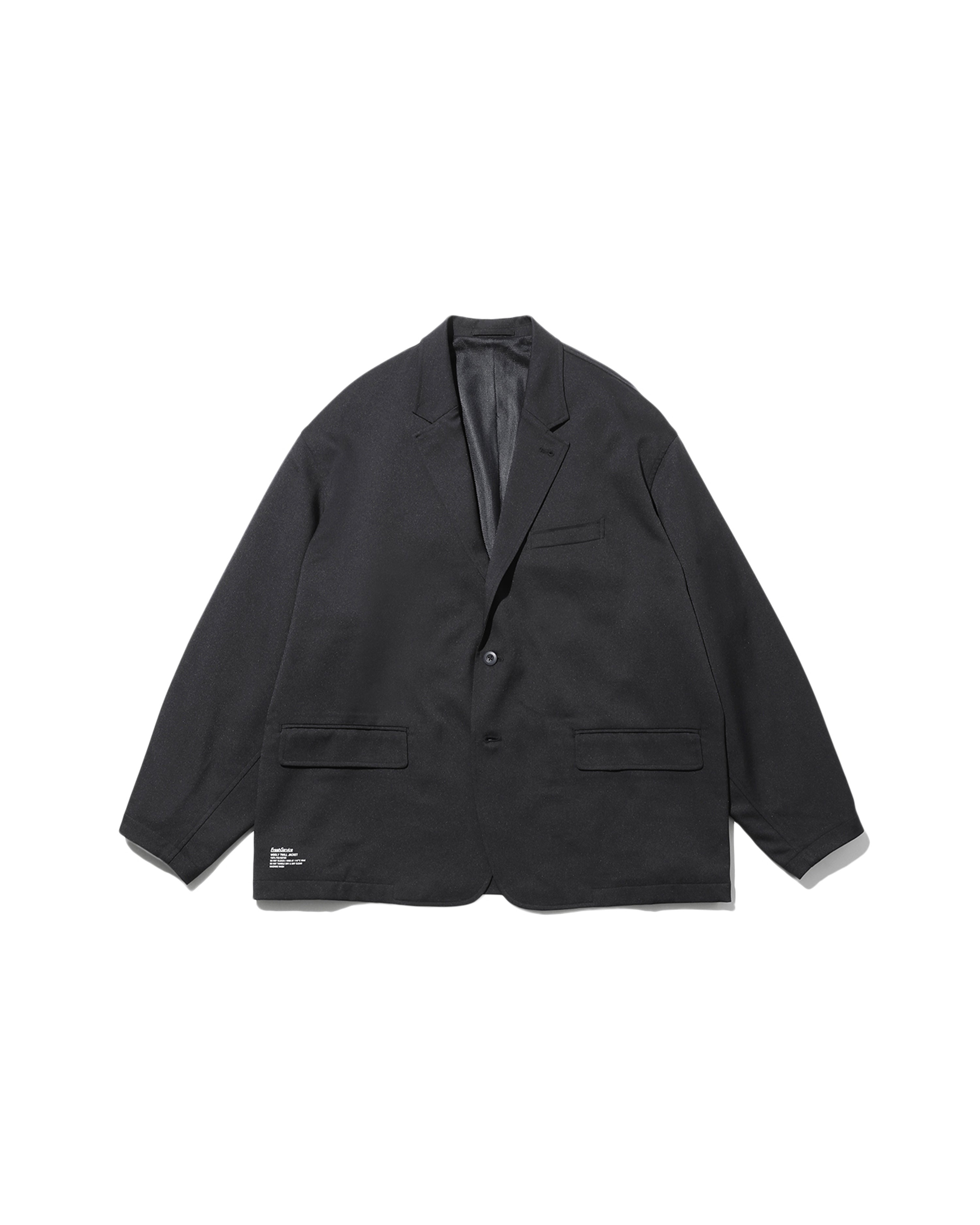 新品　FreshService WOOLY TWILL JACKET ブラック WOOLY TWILL JACKET – FreshService® official site