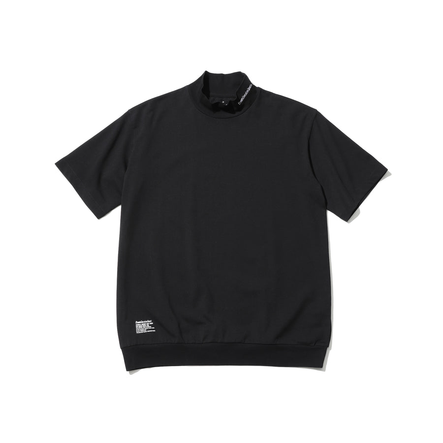DOUBLE JERSEY DRY TECH S/S MOCK NECK TEE