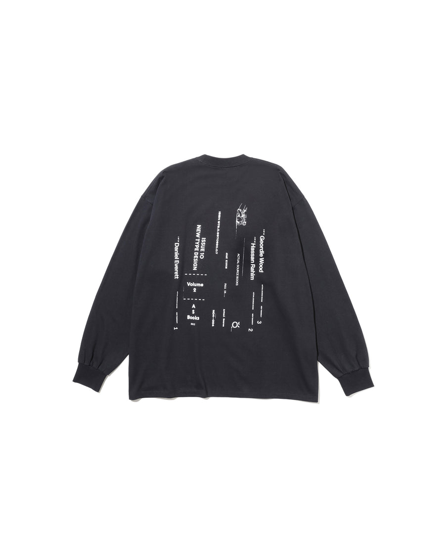 AS×FS CORPORATE L/S TEE “BOOK STACK”