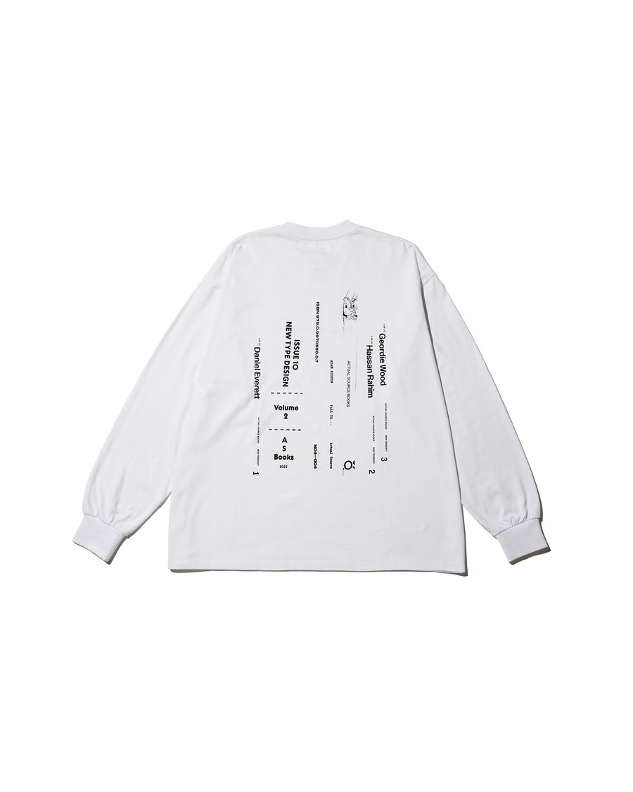 AS×FS CORPORATE L/S TEE “BOOK STACK”