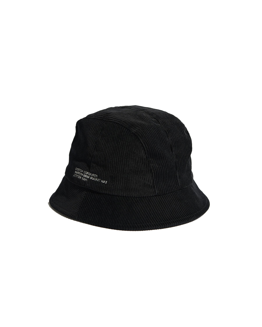 COTTON CORDUROY NARROW BRIM BUCKET HAT
