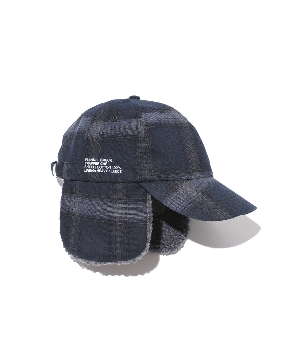 FLANNEL CHECK TRAPPER CAP