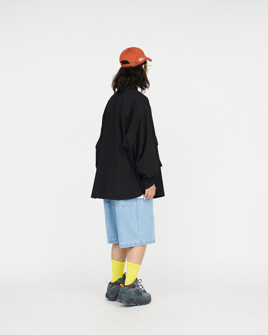 MICRO TYPEWRITER FLAP POCKET L/S SHIRT
