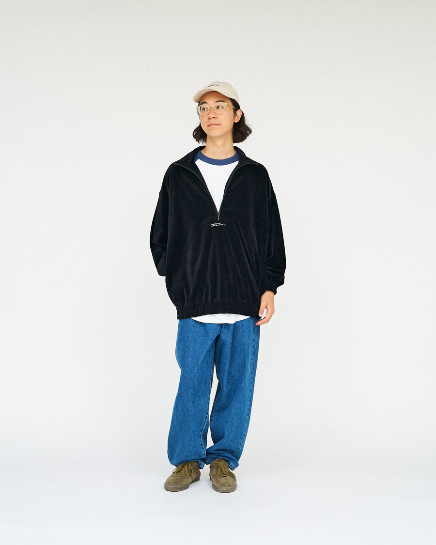 VELOUR JERSEY PULLOVER