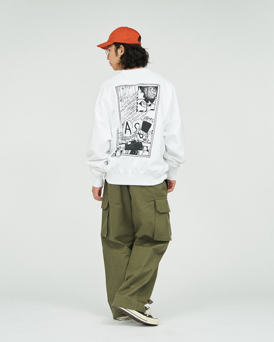 AS×FS LIGHT OZ CREW NECK SWEAT “COMIC”