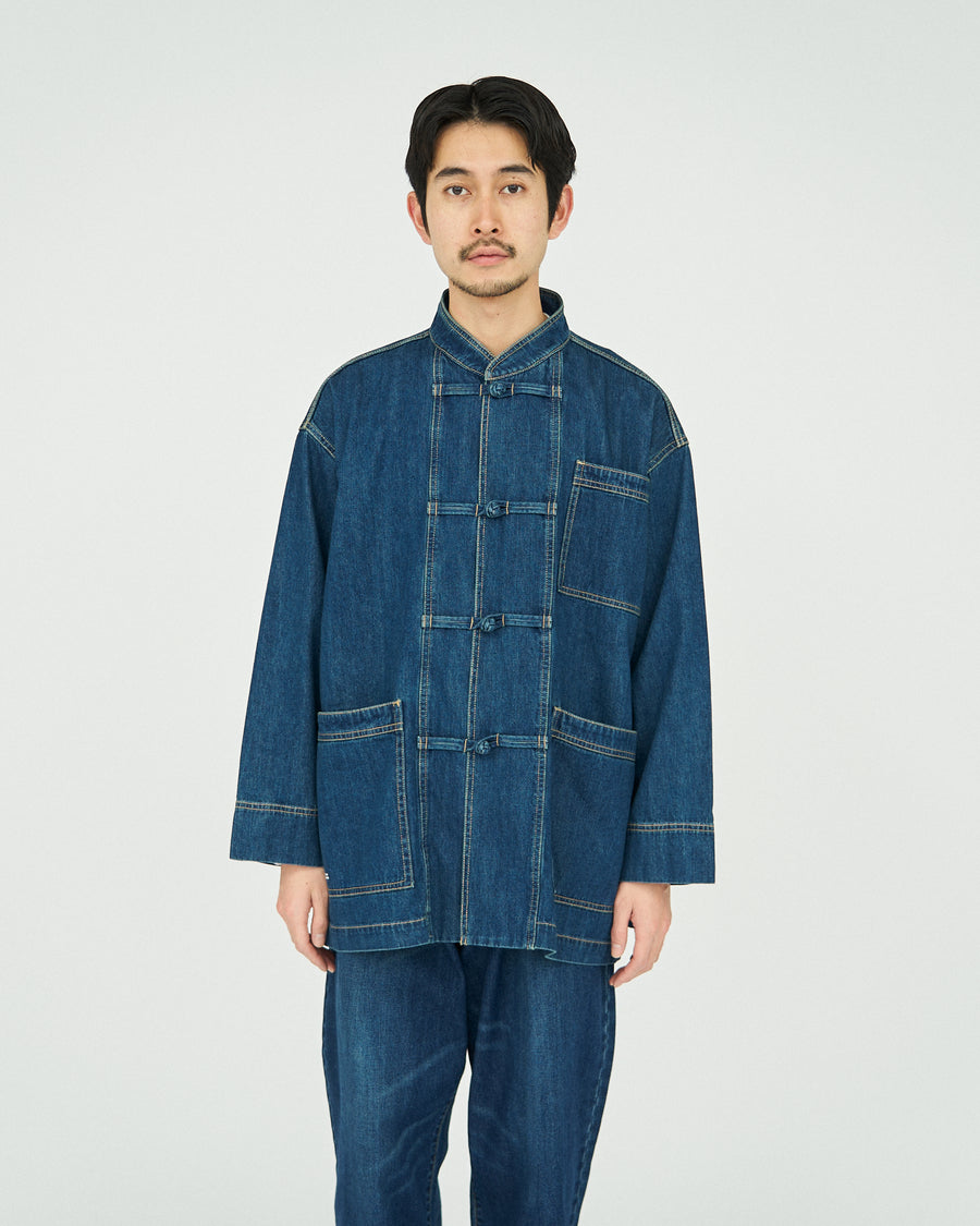 CORPORATE DENIM KUNG-FU COVERALL(FADE INDIGO)