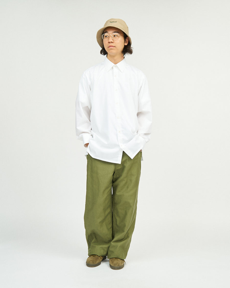 Cotton Linen Back Sateen Military Trousers