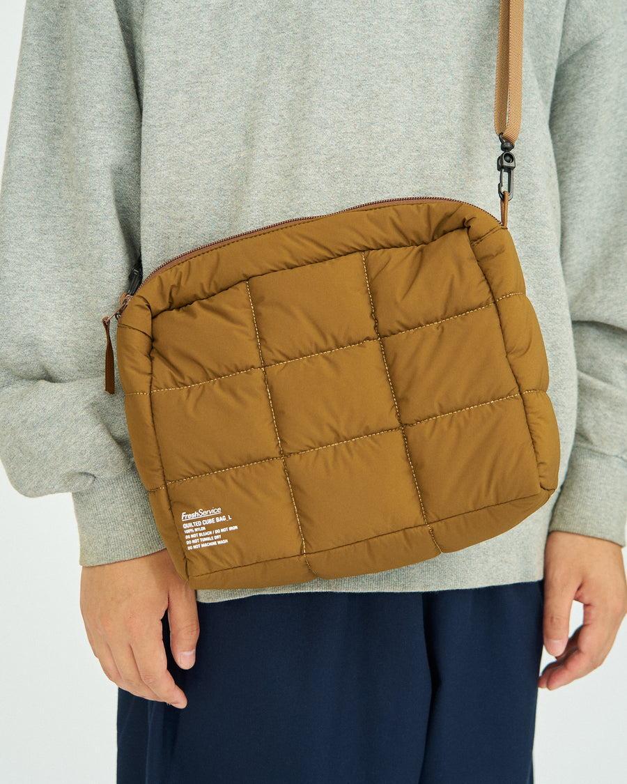 QUILTED CUBE BAG_L