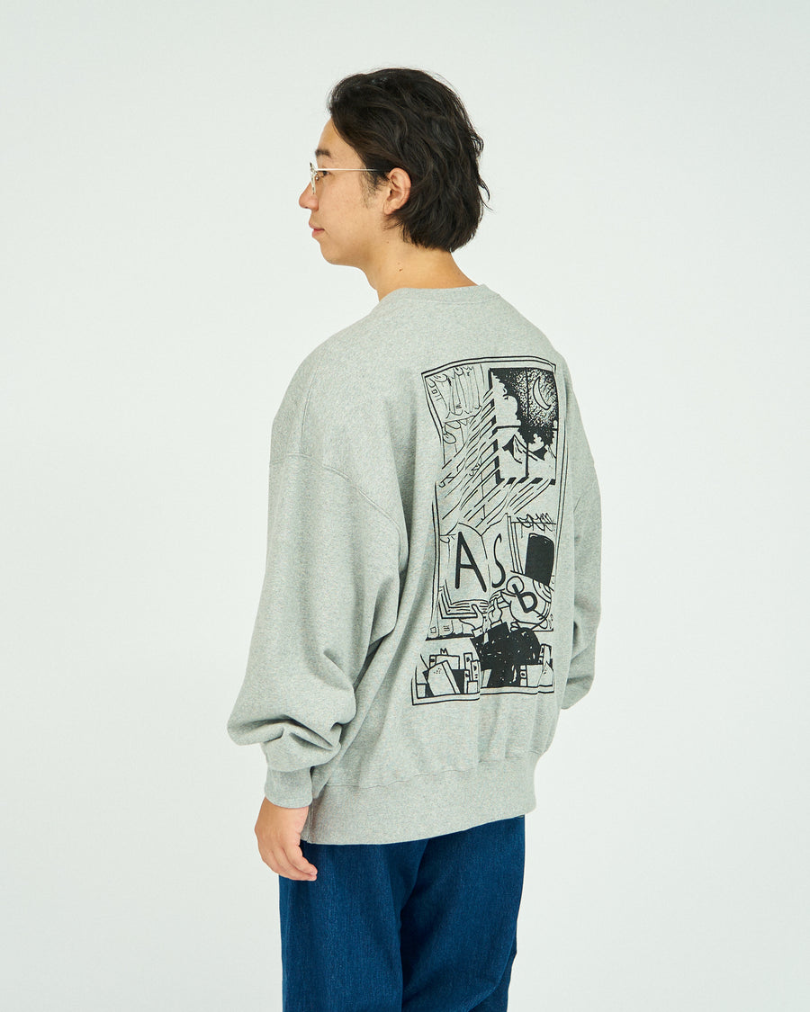 AS×FS LIGHT OZ CREW NECK SWEAT “COMIC”