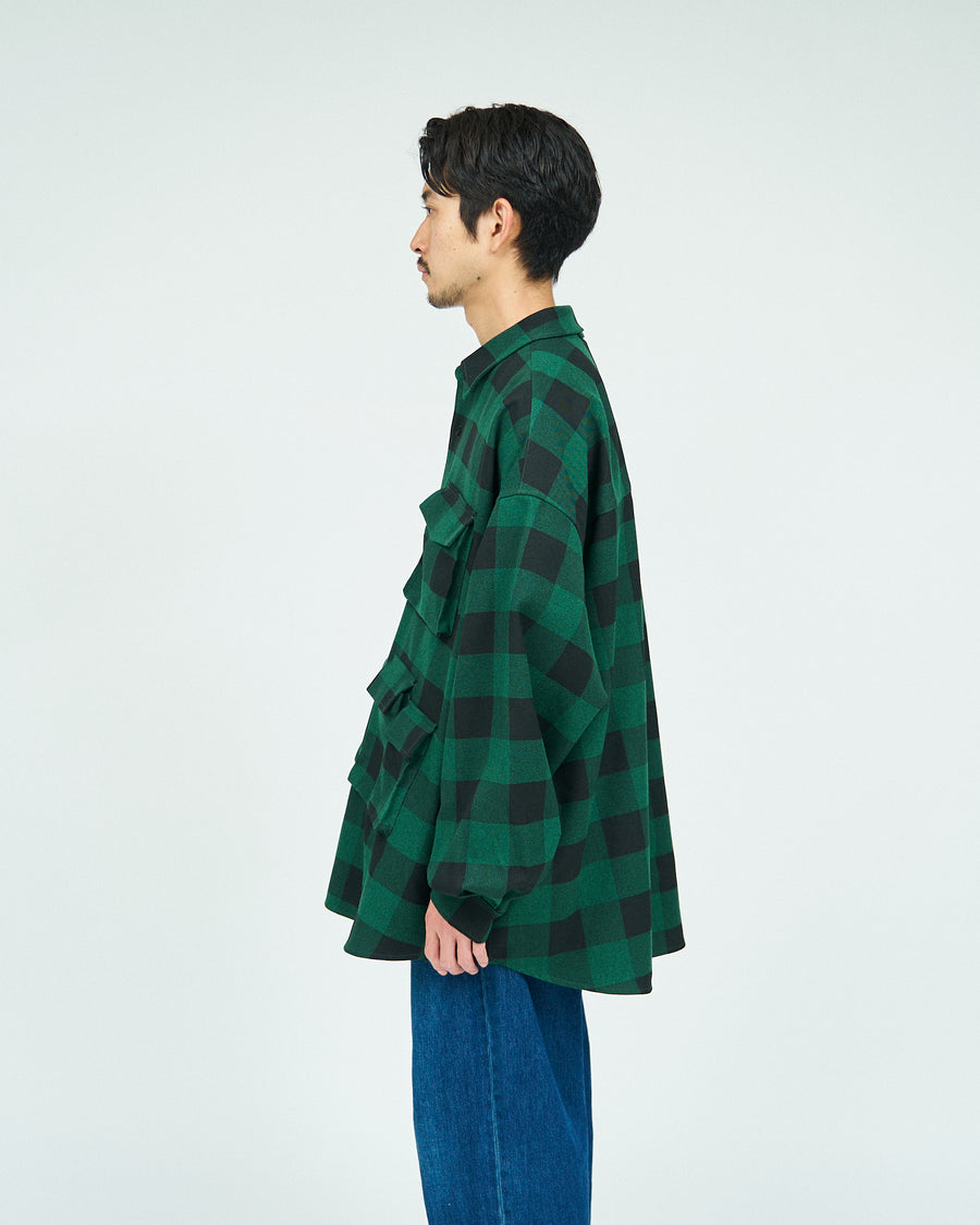 BUFFALO CHECK MULTI POCKET SHIRT