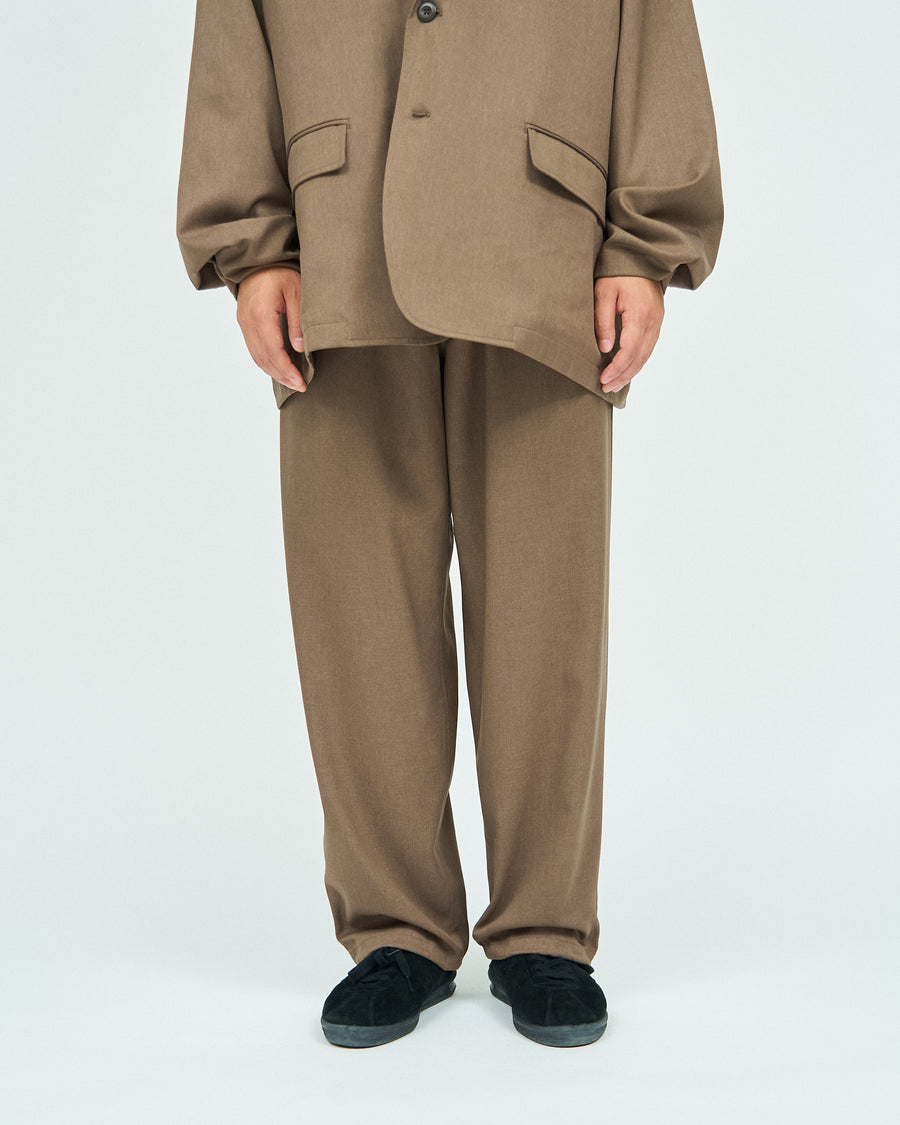 WOOLY TWILL TROUSERS