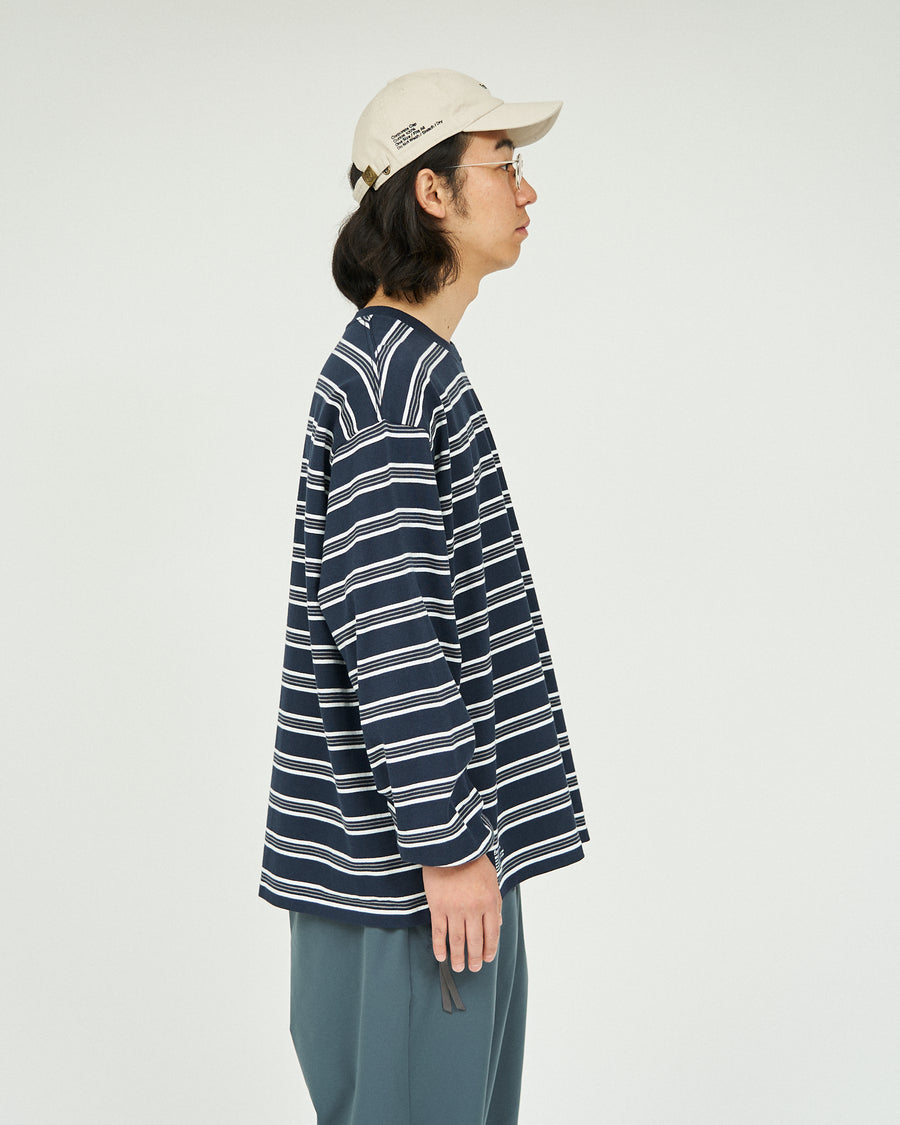 MULTI BORDER L/S TEE