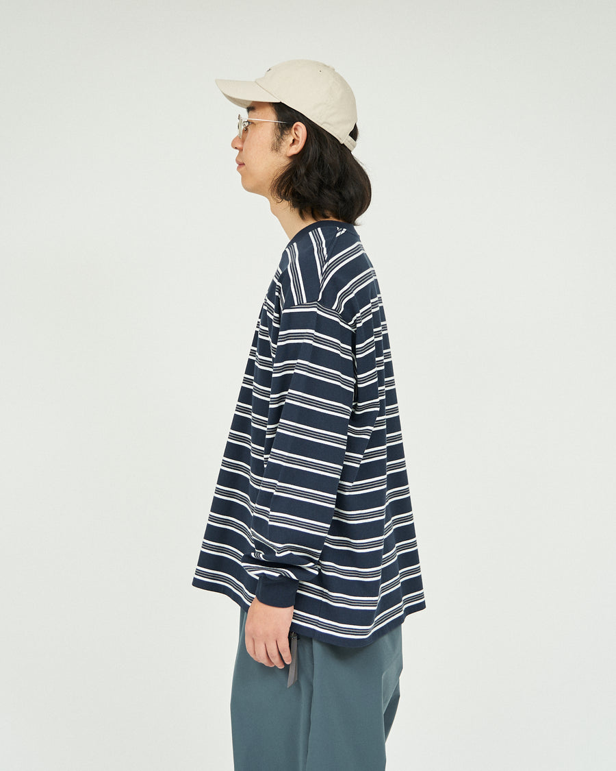 MULTI BORDER L/S TEE