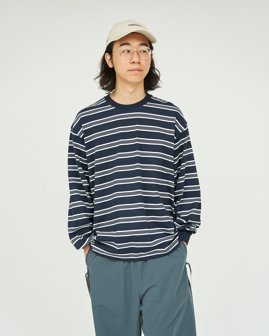 MULTI BORDER L/S TEE