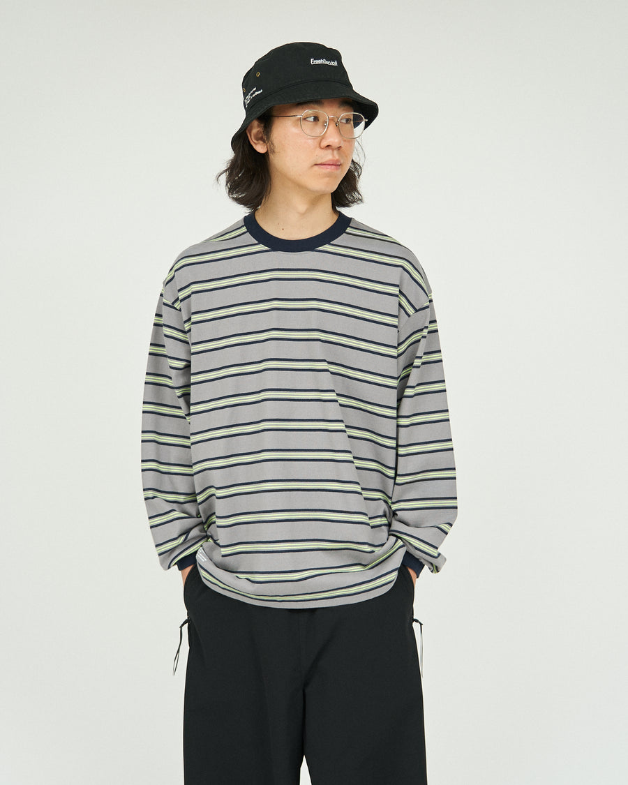 MULTI BORDER L/S TEE