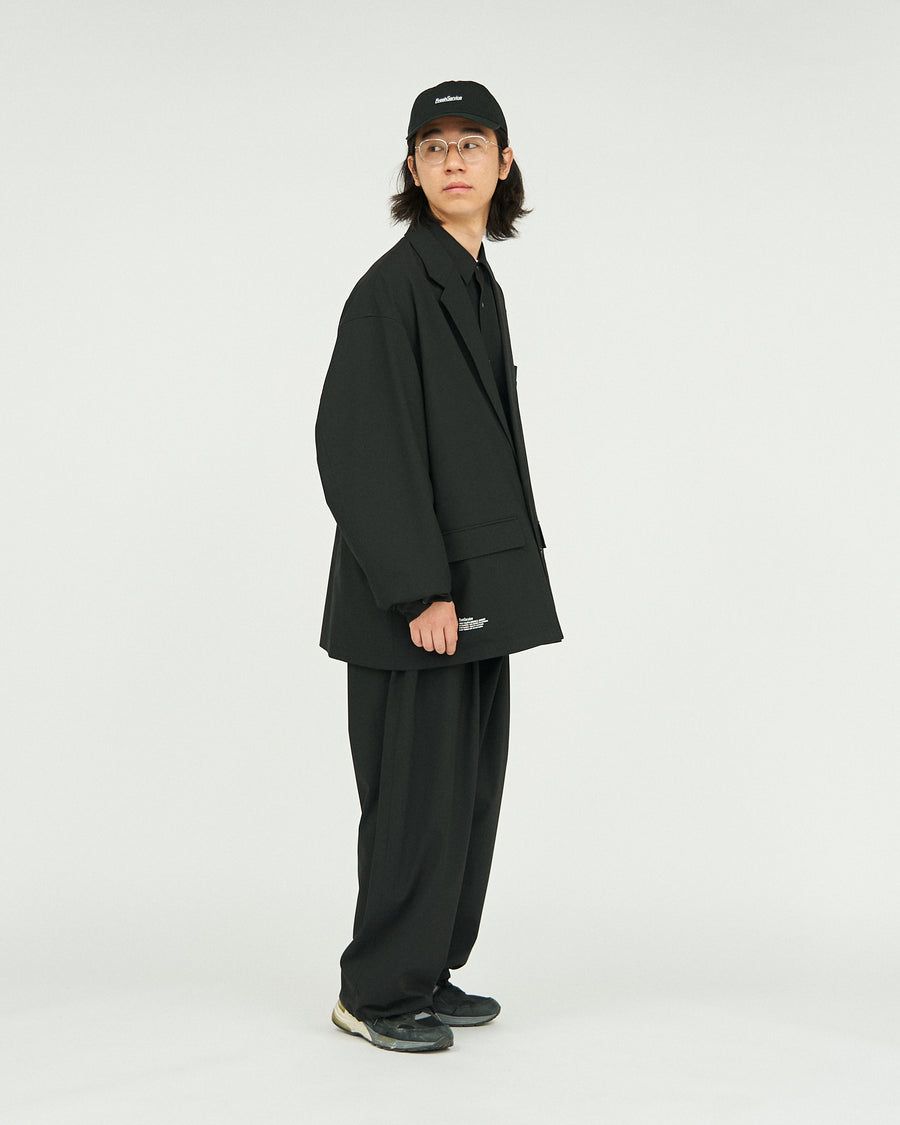 WOOLY CLOTH WIDE TROUSERS