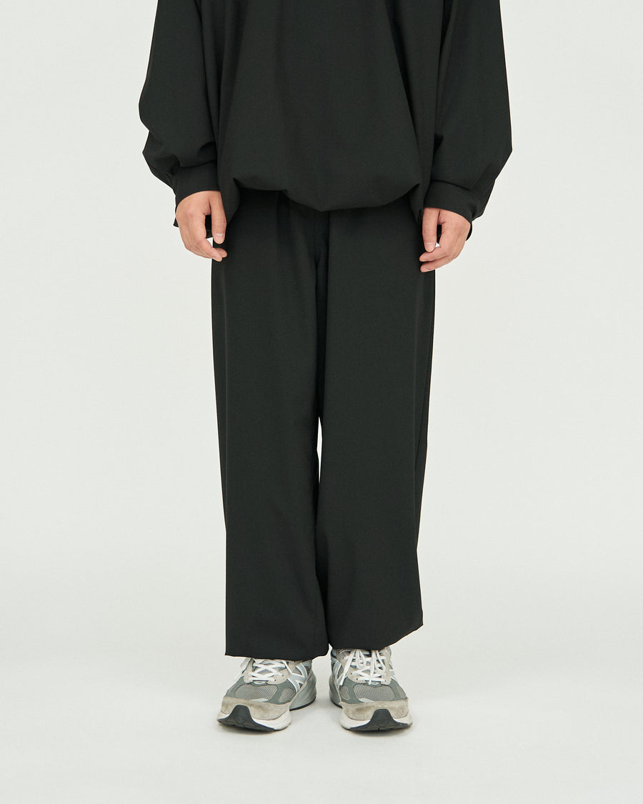 WOOLY CLOTH WIDE TROUSERS