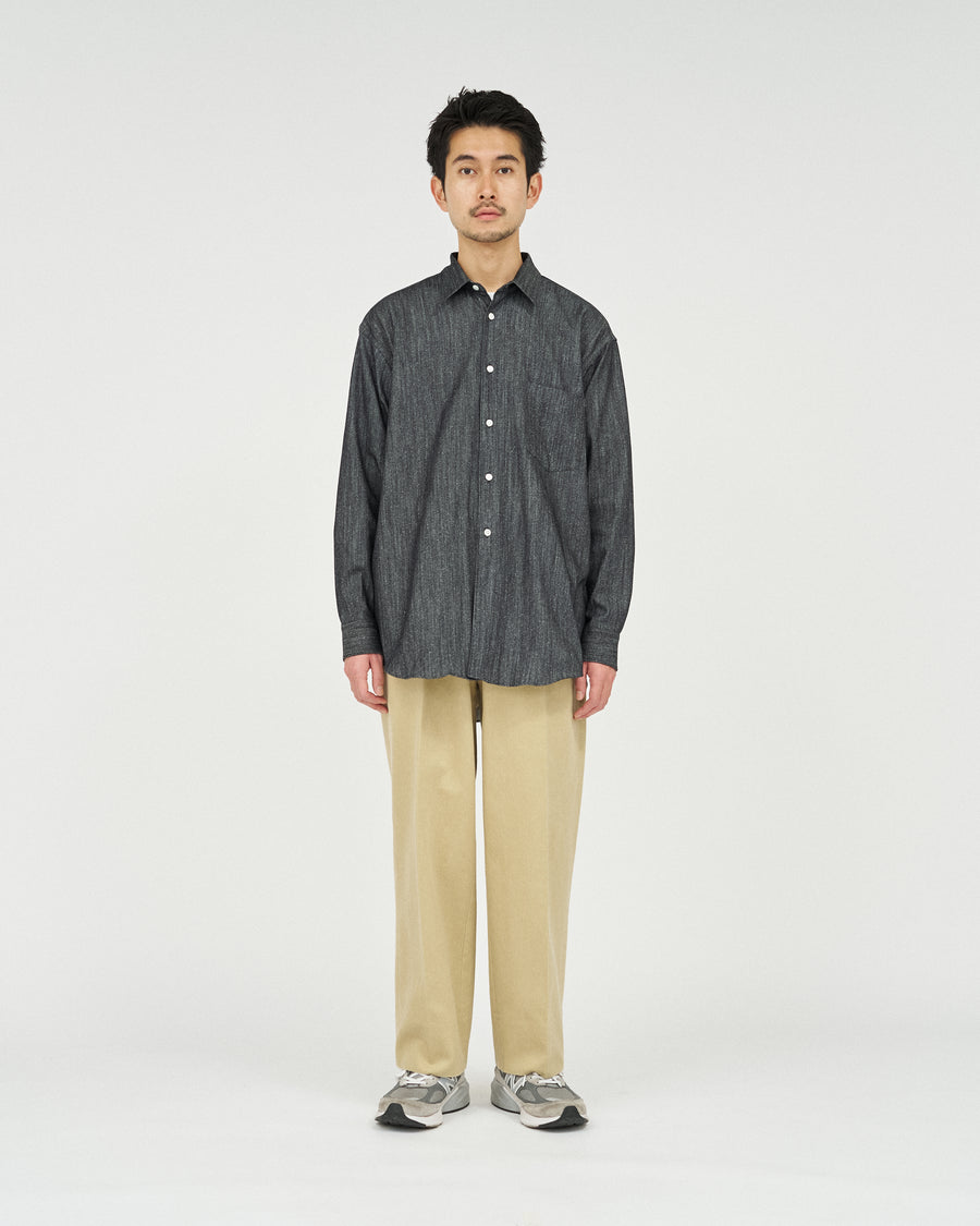 7oz SILK DENIM L/S REGULAR COLLAR SHIRT
