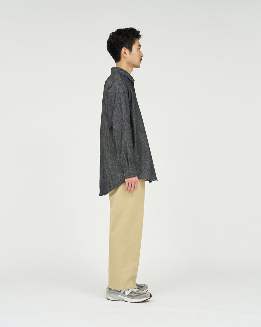 7oz SILK DENIM L/S REGULAR COLLAR SHIRT