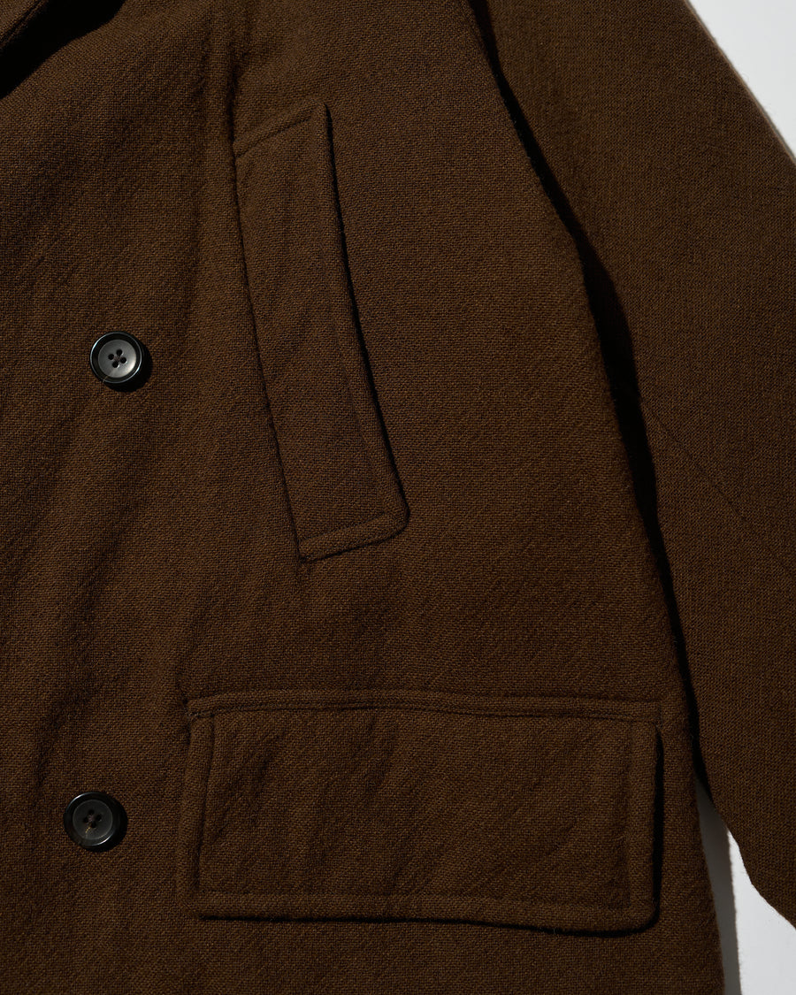 Classic Wool Double-Breasted Coat