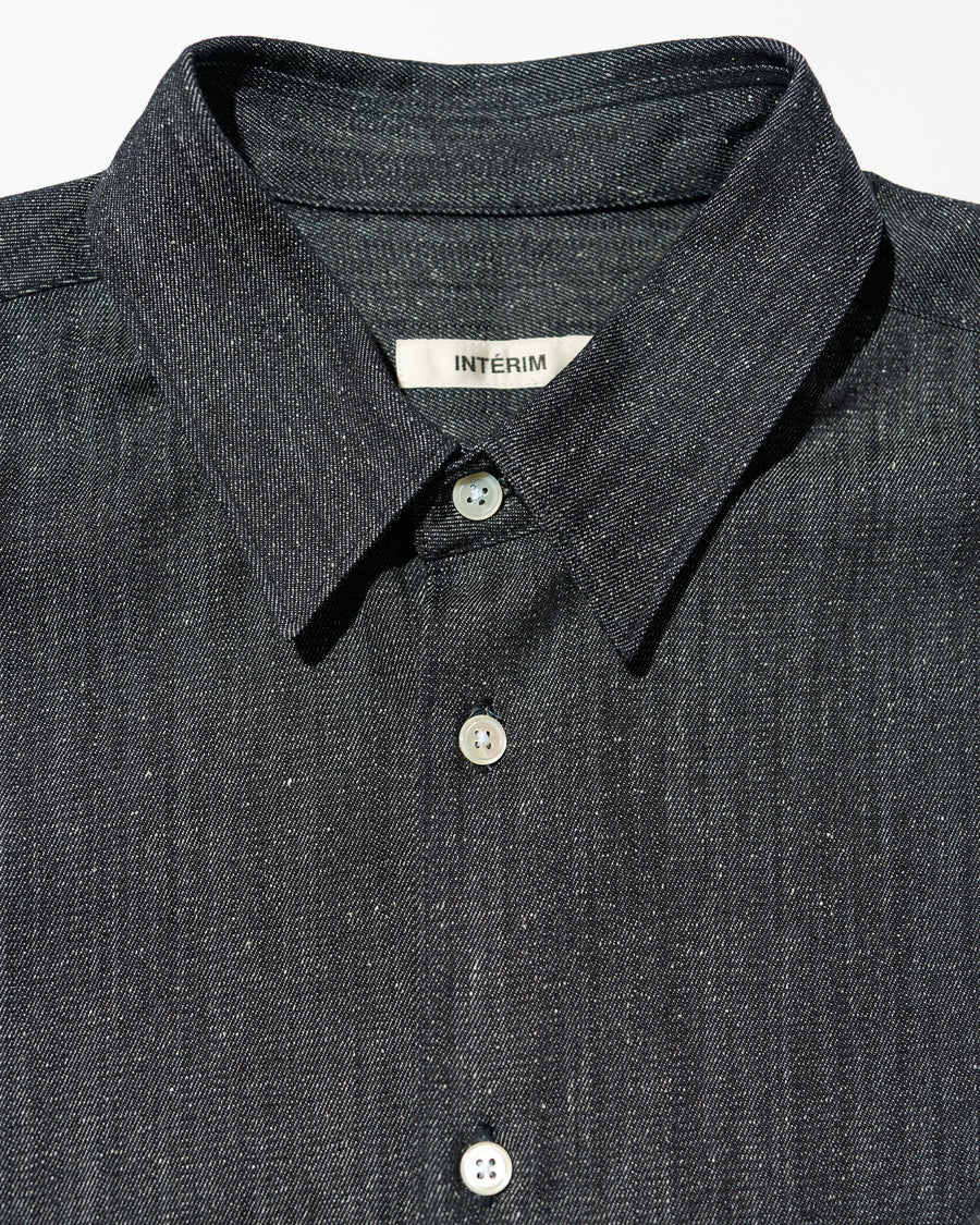 7oz SILK DENIM L/S REGULAR COLLAR SHIRT