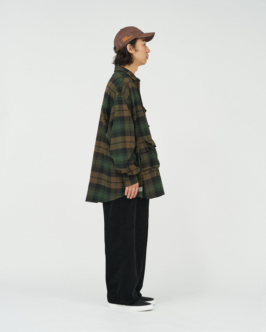 FLANNEL CHECK MULTI  POCKET SHIRT
