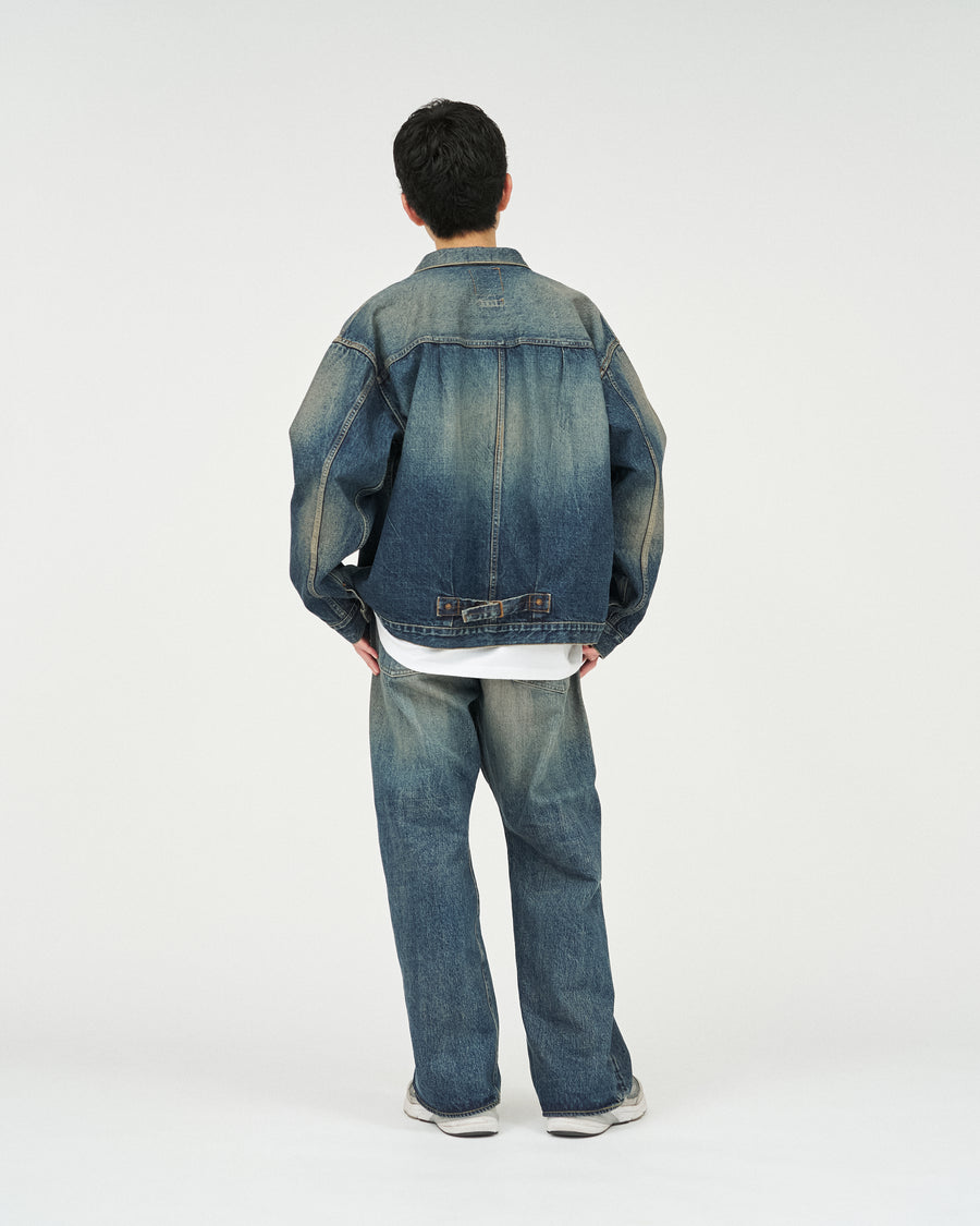 CLASSIC HEAVY KIBATA SHUTTLE HYPER BIG WWII ”1ST” DENIM JACKET