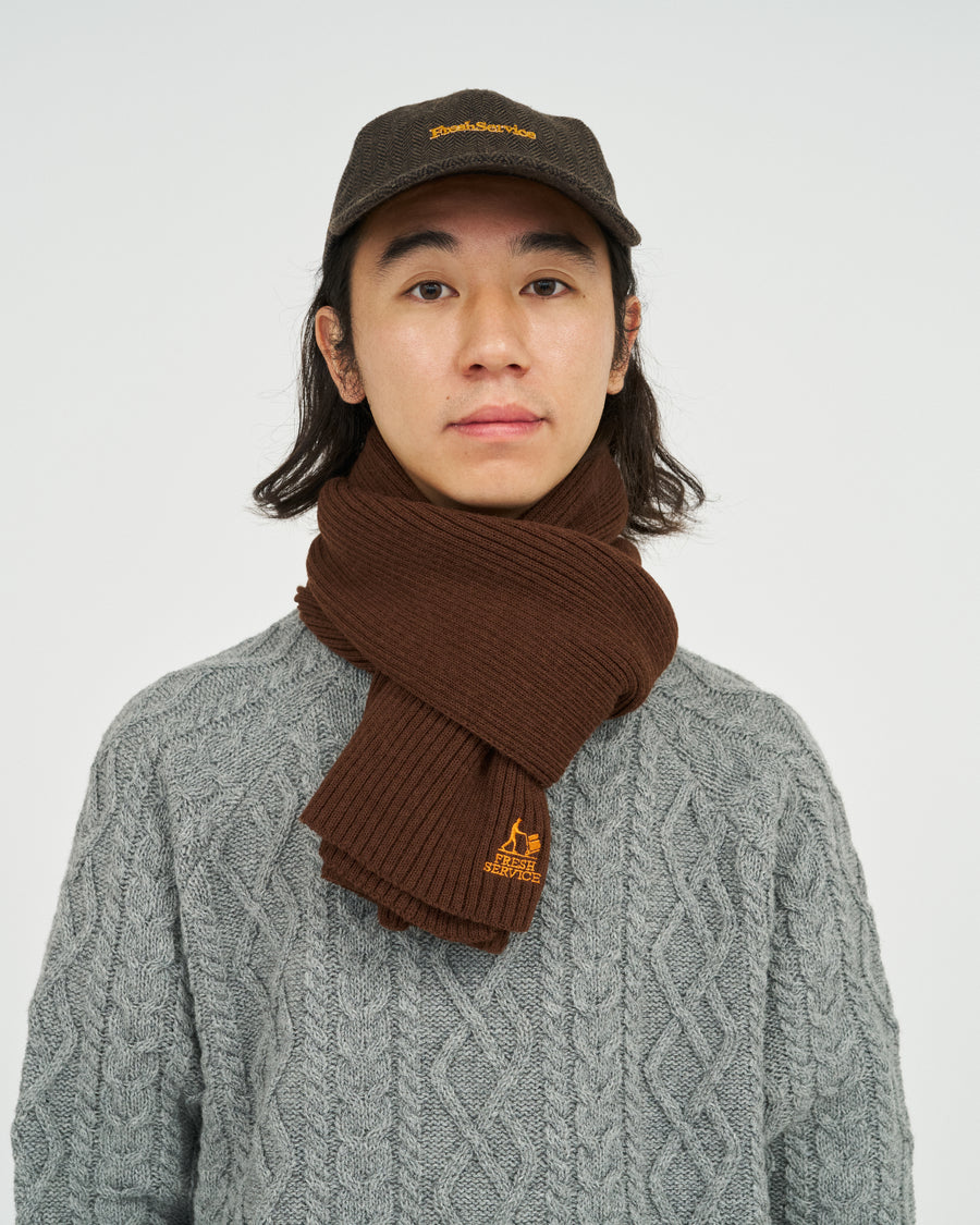 THERMAL RIB KNIT SCARF