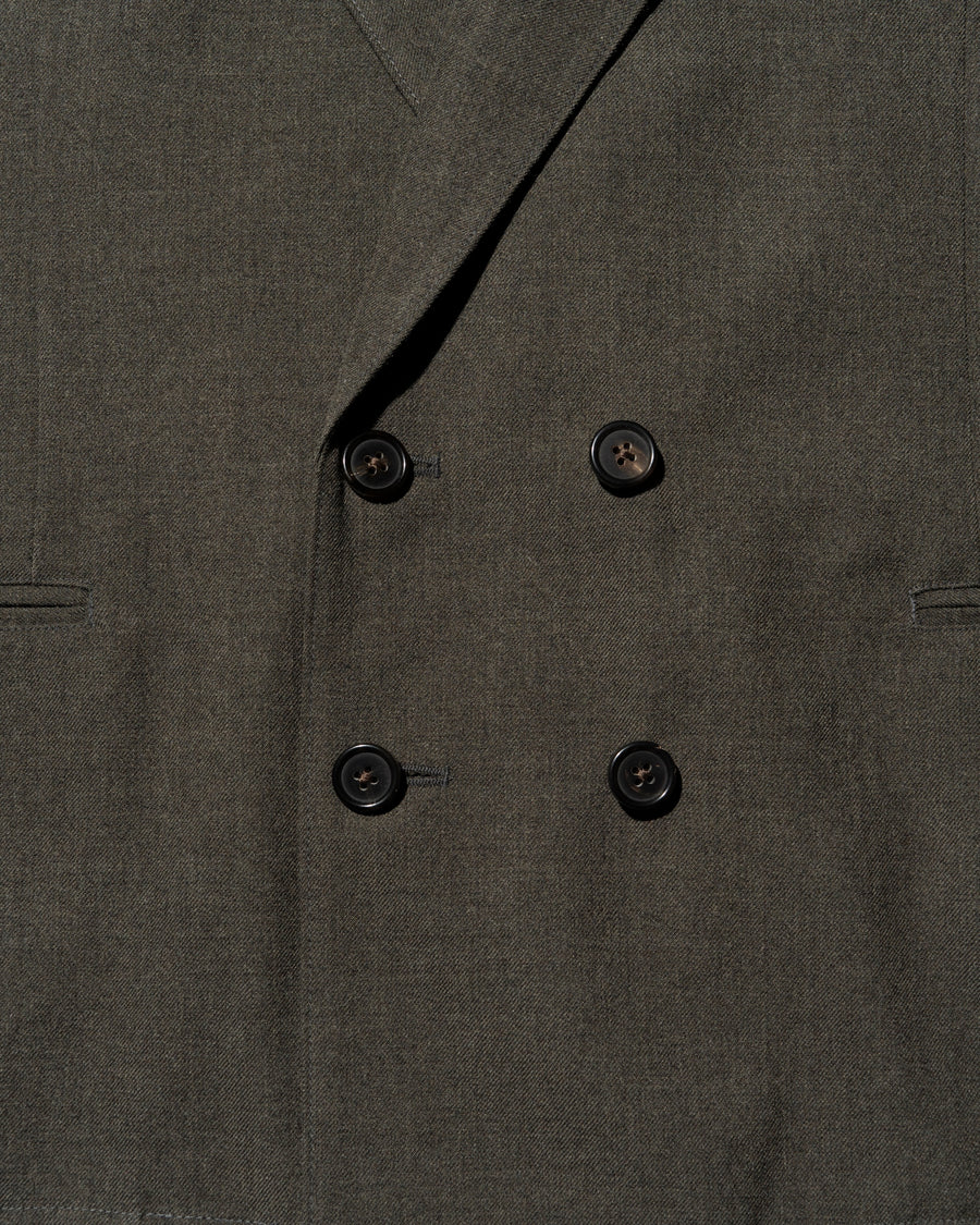 MILITARY WOOL SERGE PIPING DOUBLUE JACKET