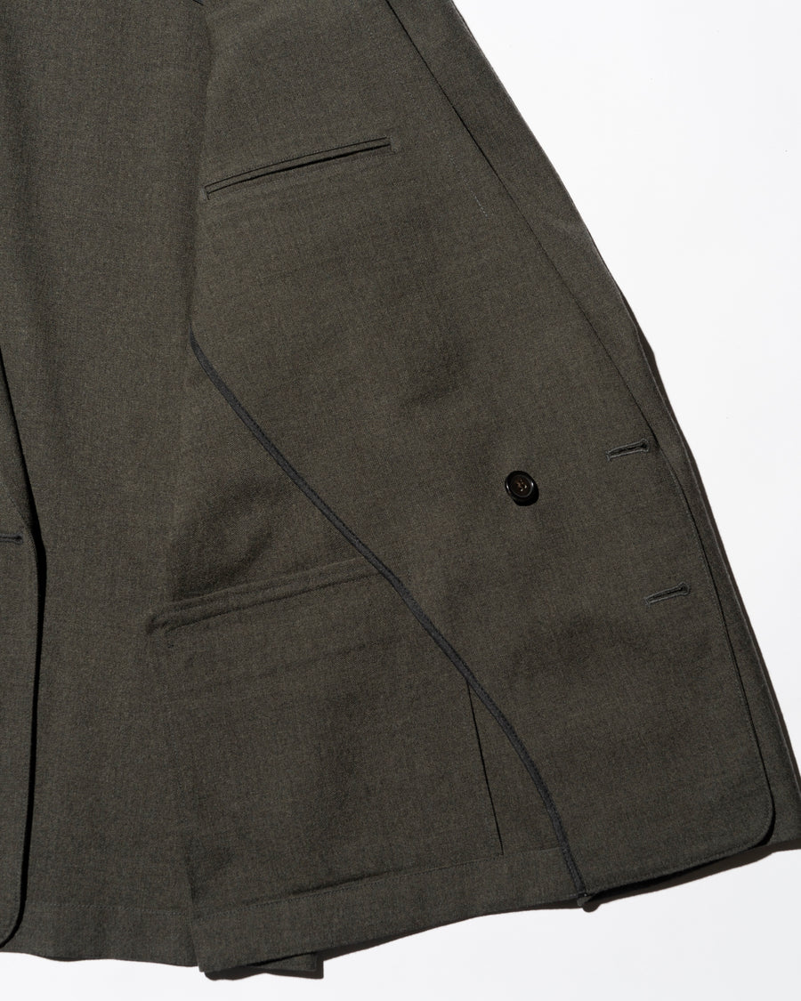 MILITARY WOOL SERGE PIPING DOUBLUE JACKET