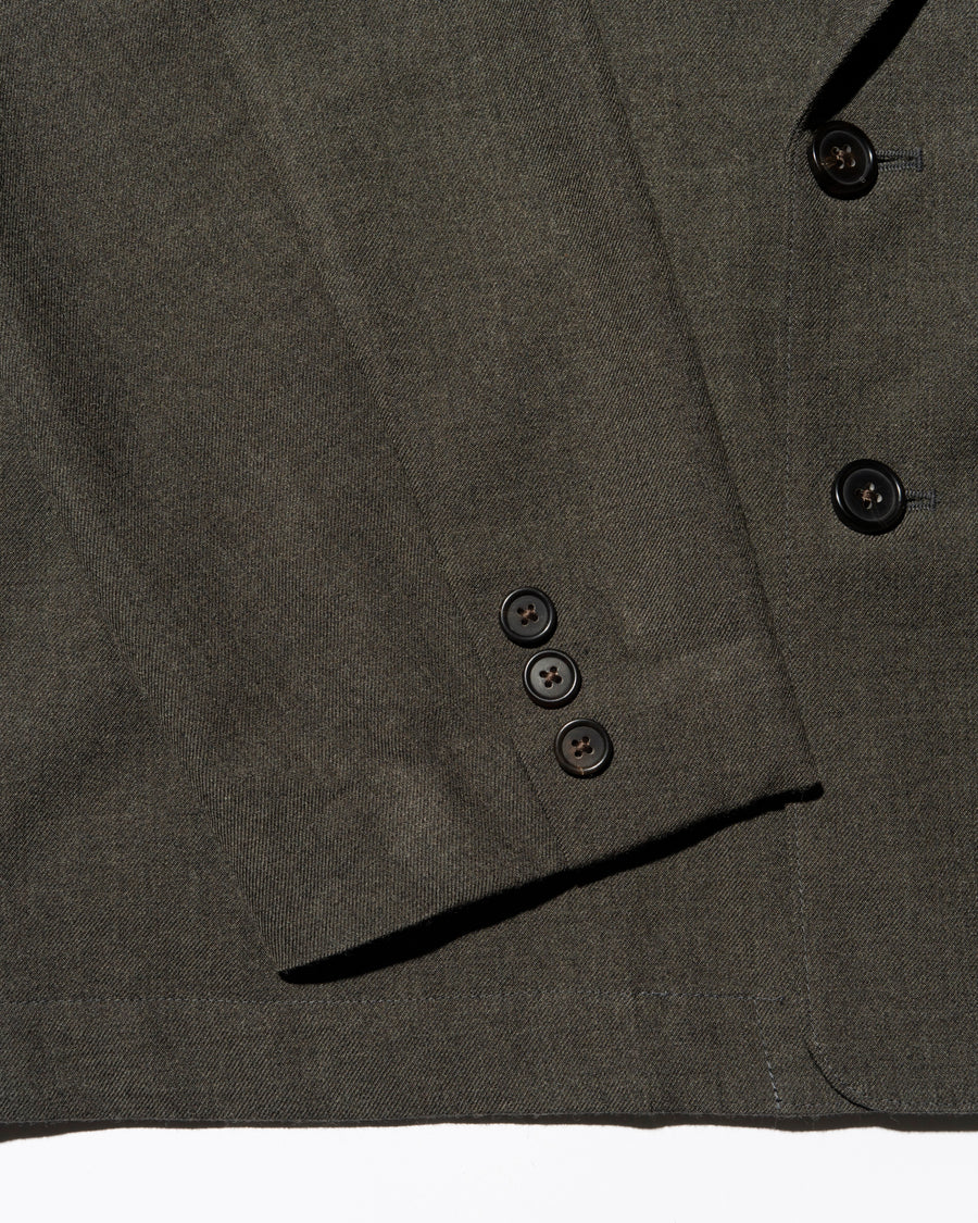 MILITARY WOOL SERGE PIPING DOUBLUE JACKET