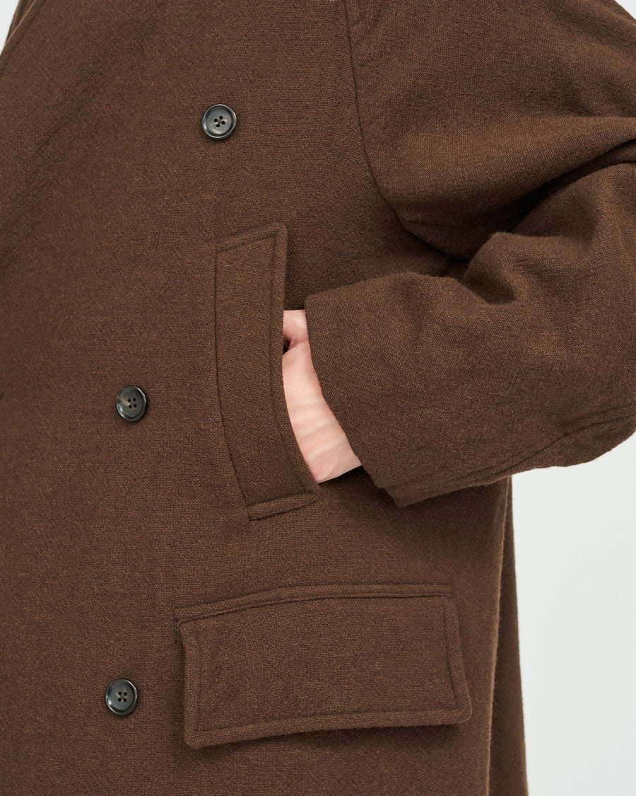 Classic Wool Double-Breasted Coat