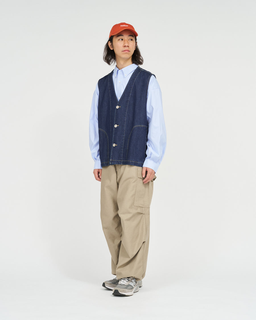 WORKERS DENIM VEST(INDIGO) – FreshService® official site