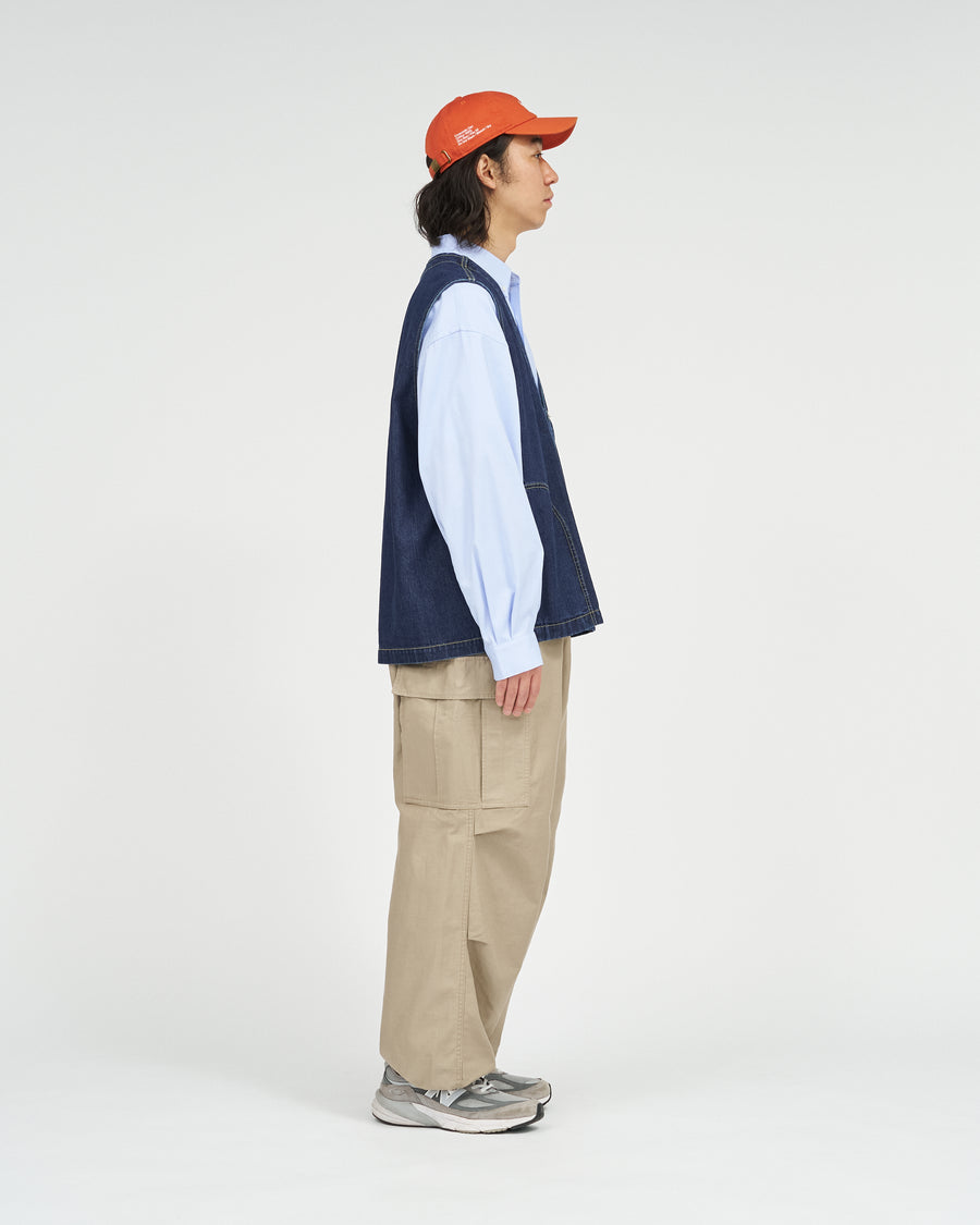 WORKERS DENIM VEST(INDIGO) – FreshService® official site