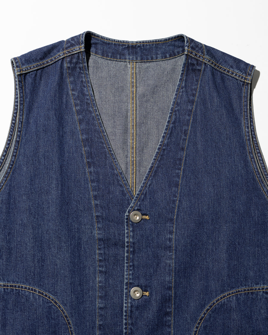 【新品同様】COMPACT FADE DENIM VEST COMPACT FADE DENIM VEST