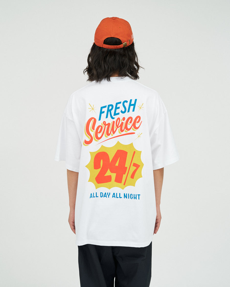 CORPORATE PRINTED S/S TEE ”ALL DAY ALL NIGHT ”