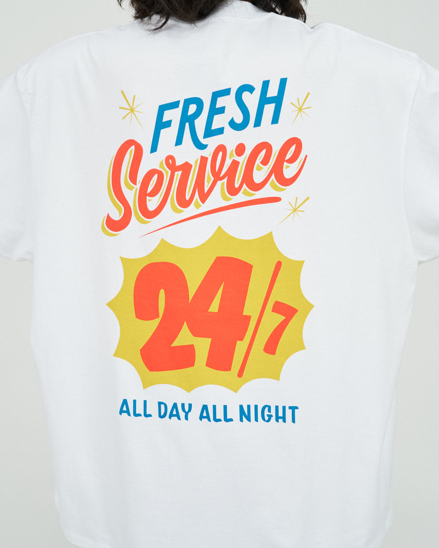 CORPORATE PRINTED S/S TEE ”ALL DAY ALL NIGHT ”
