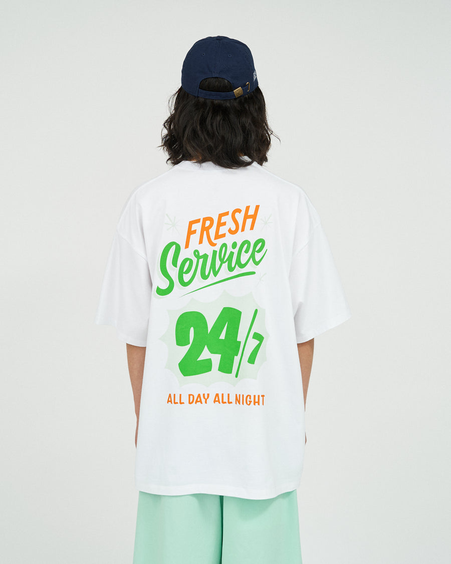 CORPORATE PRINTED S/S TEE ”ALL DAY ALL NIGHT ”