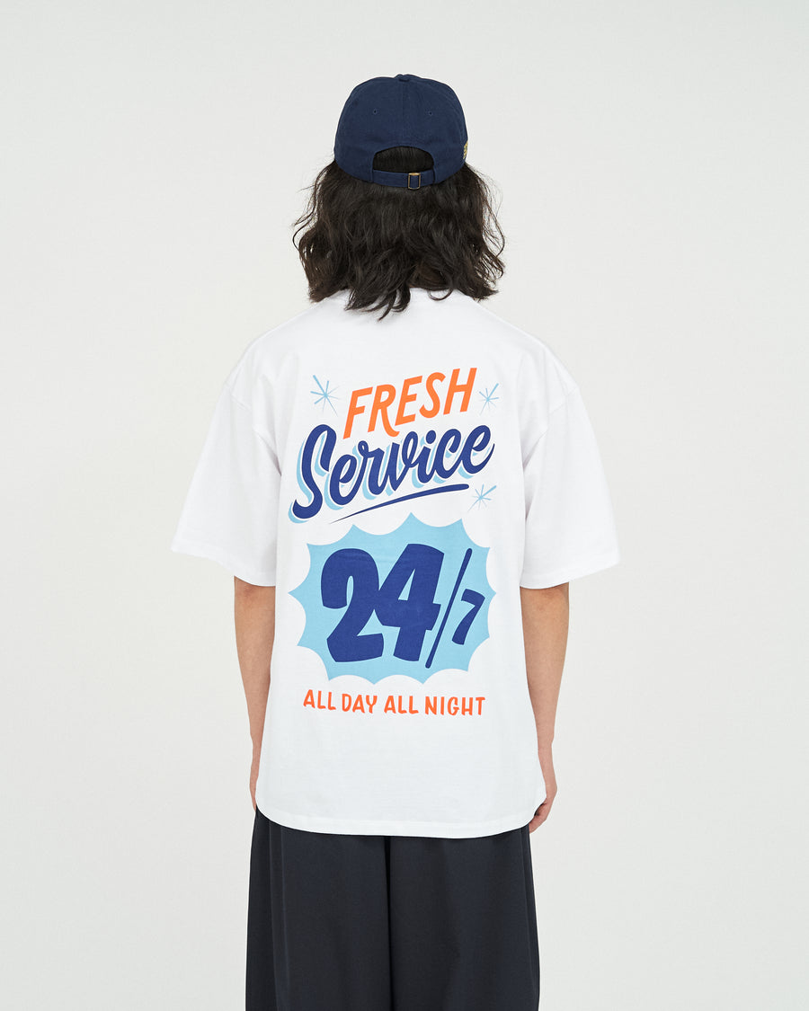 CORPORATE PRINTED S/S TEE ”ALL DAY ALL NIGHT ”