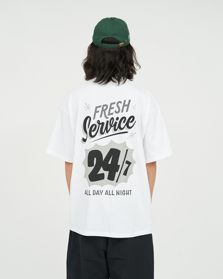 CORPORATE PRINTED S/S TEE ”ALL DAY ALL NIGHT ”