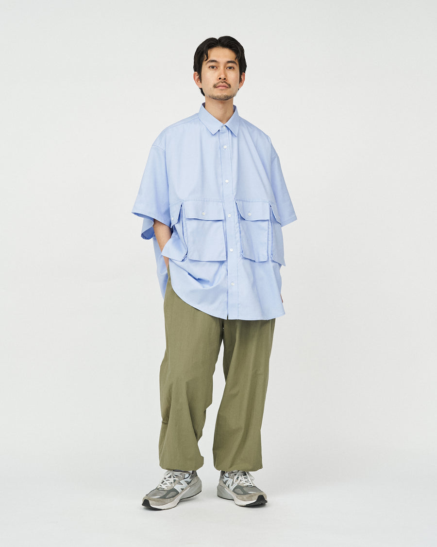 DRY OXFORD FLAP POCKET S/S SHIRT