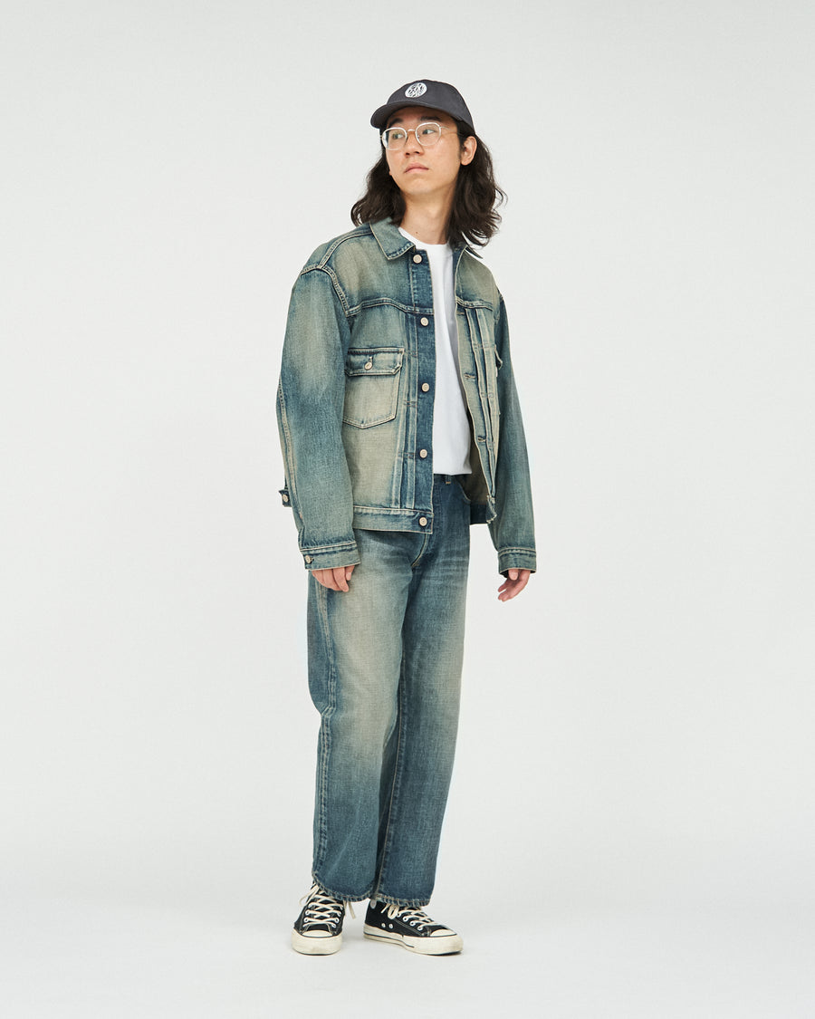 HYPER BIG CLASSIC VINTAGE ”2ND” SHUTTLE DENIM SIDE PANEL JACKET