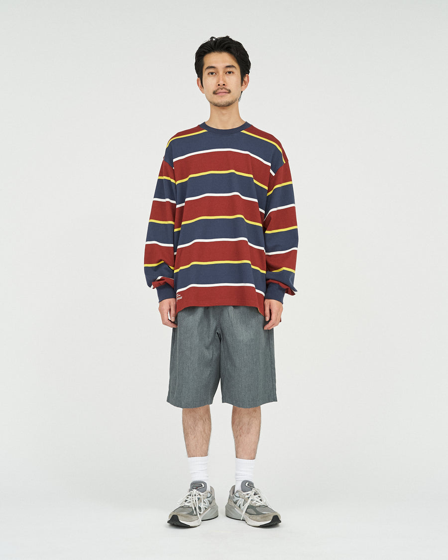 MULTI BORDER L/S TEE