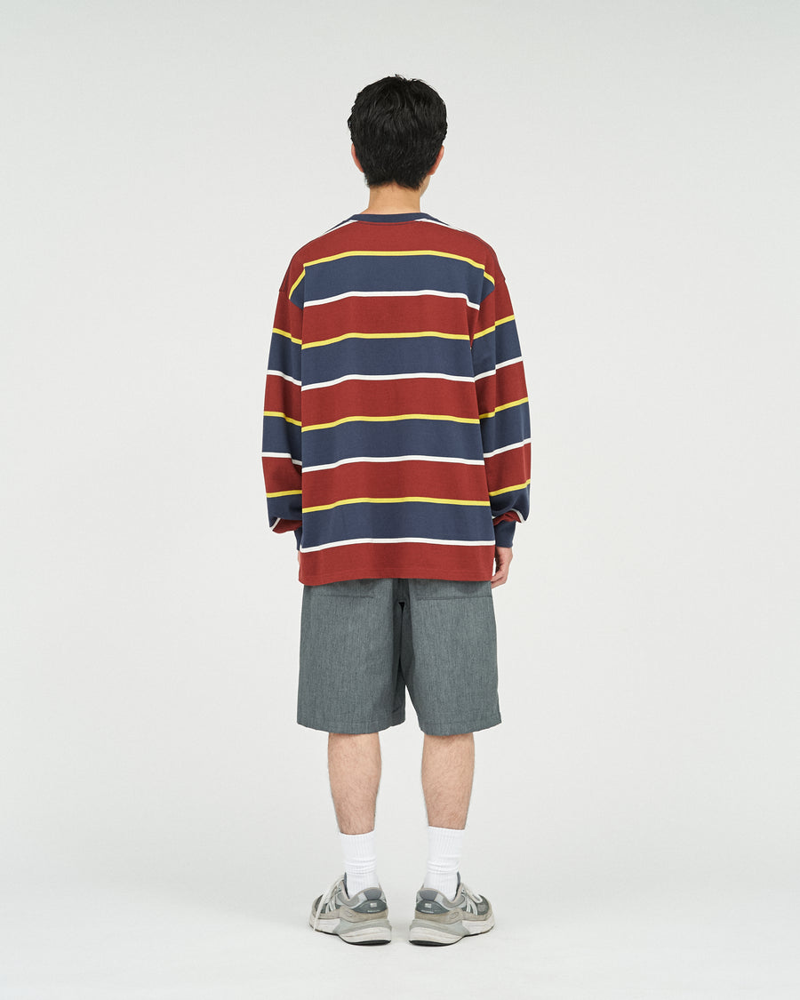MULTI BORDER L/S TEE